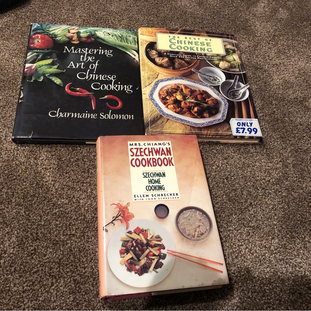 Chinese cookbook bundle lot hardcover recipes art of home cooking Szechwan